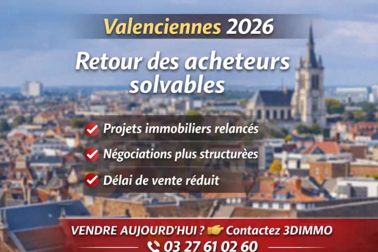 Valenciennes 2026 : retour des acheteurs solvables et reprise des projets, Valenciennes, 3D IMMO